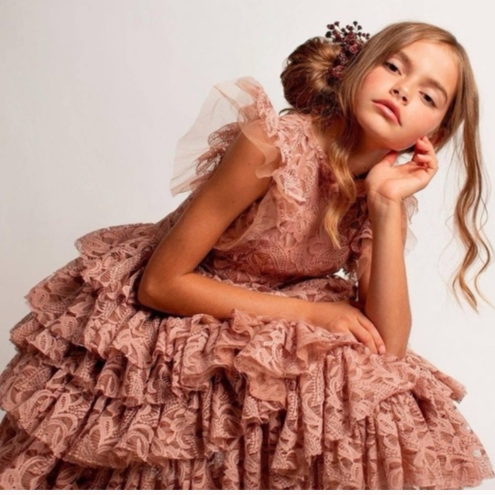 NWT Joyfolie Anouk Petticoat Dress in Blush Sz 8